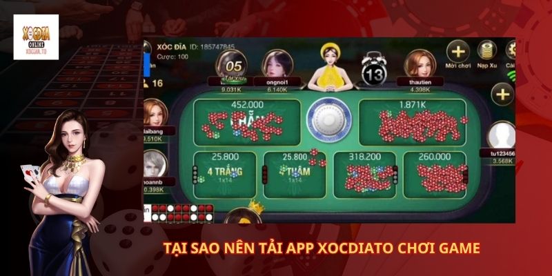 Tại sao nên tải app xocdiato chơi game xóc đĩa? 2 Tại sao nên tải app XocDiaTo chơi game